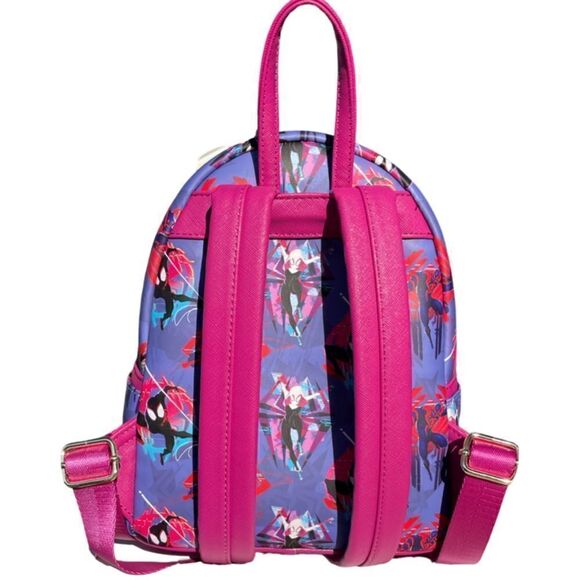 Loungefly Marvel Spider Man Across the Spider-Verse AOP Mini Backpack Exclusive - Picture 2 of 5